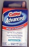 Cutter ADVANCED Insect Wipes,Individually wrapped,Fragrance Free [SIXTY COUNT]