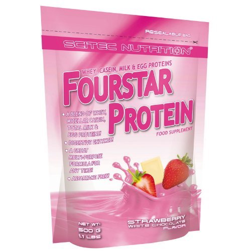 Scitec Nutrition Fourstar Protein 500g Strawberry White Chocolate by Scitec Nutrition