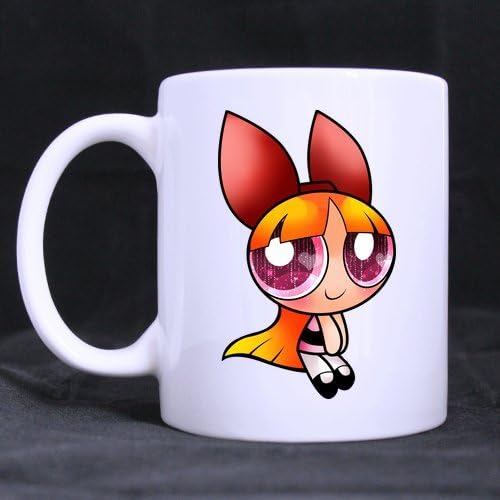 Cartoon Powerpuff Girls Custom White Coffee Mug Tea Cup 11 OZ Office Home Cup (Printed on two sides)