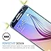 Galaxy S6 Screen Protector, Maxboost® Tempered Glass (Front) + PET (Back) Screen Protector For Samsung Galaxy S6 - 0.2mm Ballistic Glass Screen Protection Case Fit 99% Touch Accurate - FB Clear