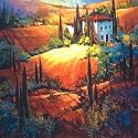 Morning Light Tuscany Art for Outdoors