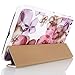 MoKo Samsung Galaxy Tab 3 8.0 Case - Ultra Slim Lightweight Smart-shell Stand Cover Case for Samsung Galaxy Tab 3 8.0 Inch SM-T3100 / SM-T3110 Android Tablet, Floral PURPLE (with Smart Auto Wake / Sleep Feature. WILL NOT Fit Samsung Galaxy Tab 4 8.0)
