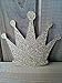 Gold Glitter Crown Die Cuts - paper crowns - princess decorations - prince decor - party supplies
