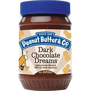 Peanut Butter & Co. Peanut Butter, Dark Chocolate Dreams, 16-Ounce Jars (Pack of 6)