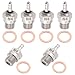 6PCS Hobbypark 70117 Glow Plug #4 N4 Spark Medium Hot Nitro Engine Parts for Traxxas Redcat HPI HSP 1/8 1/10 RC Car Truck Buggy