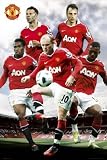 1art1 50443 Fu&szlig;ball - Manchester United, Spieler 10/11 Poster 91 x 61 cm