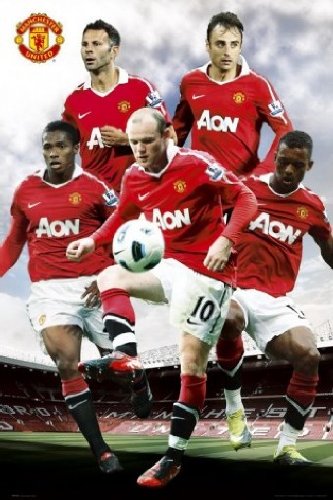 1art1 50443 Fu&szlig;ball - Manchester United, Spieler 10/11 Poster 91 x 61 cm