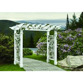 Fairfield Grande Arbor with Trim by New England Arbor