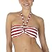 Xhilaration  Stripe Bandeau Top - Red/ White