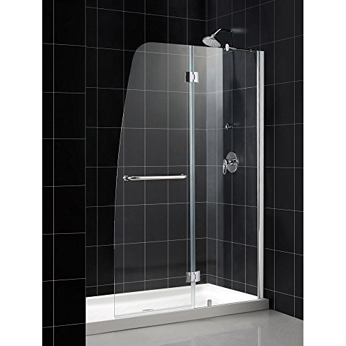 Dreamline Unidoor 52 To 53 In Frameless Hinged Shower Door Chrome Finish Shdr 20527210 01 Borislasdoronoffsd