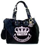 Juicy Couture Fashion Velour Daydreamer Purse Black