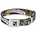Buckle Down Seatbelt Buckle Dog Collar - Trust No One Gray - 1