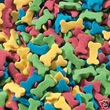 Edible Confetti Sprinkles Dog Bone Shaped 5oz Container