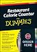 Restaurant Calorie Counter For Dummies (For Dummies (Lifestyles Paperback))