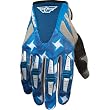 Fly Racing Kinetic Men's Dirt Bike Motorcycle Gloves - Blue/Silver