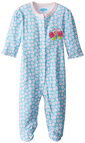 BON BEBE Baby-Girls Newborn Firefly Footed Snap Front Coverall, Multi, 0-3 Months