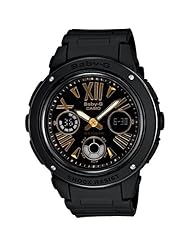 Baby G By Casio Bga153-1b Ana-digi Ladies Watch