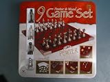 Pewter & Wood 9 Game Set Tin