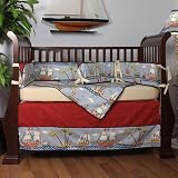 Hoohobbers Ahoy! 4 Piece Crib Bedding Set