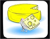 Mauspad mit Dekoration - stehlen, Maus, Nagetier, Kaese, Nahrung