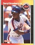 1989 Donruss # 147 Darryl Strawberry New York Mets Baseball Card