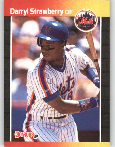 1989 Donruss # 147 Darryl Strawberry New York Mets Baseball Card