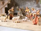 Produkt-Bild: 8-TLG KRIPPENFIGUREN BAUERNKRIPPE KRIPPE FIGUREN ERG&Auml;NZUNGSSATZ HANDBEMALT