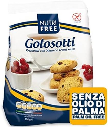 Nutrifree Biscuits Golosotti Yogurt And Red Fruit Gluten Free 400g