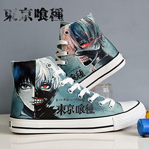 Tokyo Ghoul Anime Ken Kaneki Cosplay Shoes Canvas Shoes Hand-painted Shoes Blue(accept custom made)