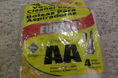 Eureka Vacuum Cleaner Bags, Style Aa 4 Bags