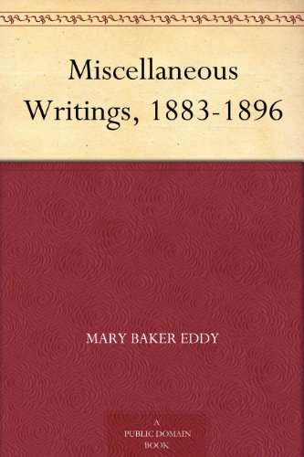 Miscellaneous Writings, 1883-1896