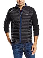 Hackett London Chaqueta Amr Nylon Quilt (Negro)