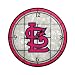 St. Louis Cardinals 12-Inch Art Glass Clock