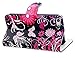 iphone 5C Case, Butterfly Flip Wallet Credit ID Card Slot Holder Phone Case With Stand --Retail Package W Screen Protector -- Black