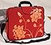 Laurex 17" Laptop/Notebook Sleeve Case Bag w/Handle & Shoulder Strap - Red Blossom