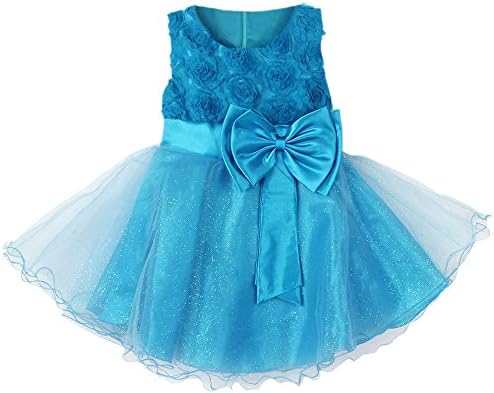 Weixinbuy Baby Girls Chiffon Bowknot Flower Wedding Formal Dress