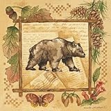 Bear HIGH QUALITY MUSEUM WRAP CANVAS Print Anita Phillips 10x10
