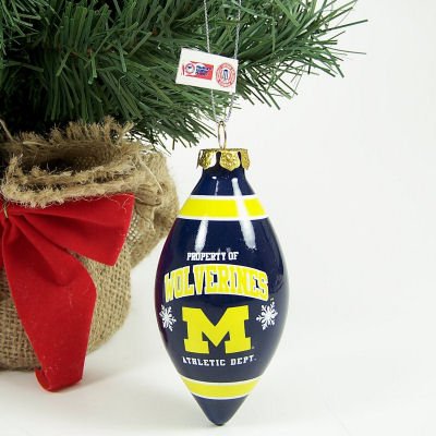 Buy MICHIGAN WOLVERINES OFFICIAL TEARDROP CHRISTMAS ORNAMENT by Forever Collectibles