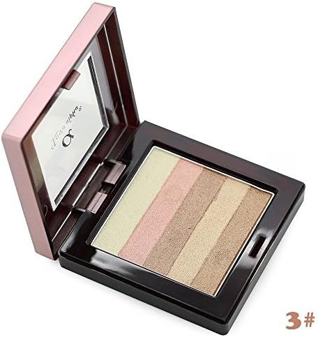 ALAPHA 5 Colors Shinging Star Shimmer Baked Eyeshadow Palette,Edition 6