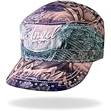 Hot Leathers Angel Wings Cadet Cap (Pink)