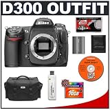cheap Nikon D300 Digital SLR Camera + 16GB Card + EN-EL3e Battery + Case + Cameta Bonus Accessory Kit