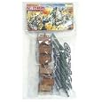 54mm Gettysburg Cannon & Limber Wagon Set (6pc ea.) (Bagged) by BMC