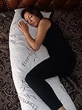 Five Diamond Collection Bamboo Covered 60" Full Body Stay Cool Shredded Memory Foam Body Pillow,Hypoallergenic and Dust Mite Resistant,100% Washable,Made in USA