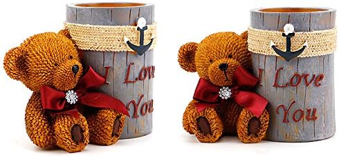 Cute Bear Pen Stand Pencil Holder Desk Organizer Accessories