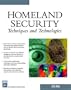 Homeland Security Techniques & Technologies (Networking Series)
