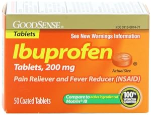 Good Sense Ibuprofen Orange Coated Tablets, 200 mg, 50 Count