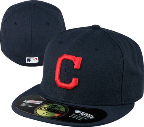 Cleveland Indians Navy Road Authentic On-Field 59FIFTY Fitted Hat