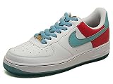 NIKE (ナイキ) AIR FORCE 1 '07 (エア フォース 1 '07) 315122 141 ホワイト/パラダイスアクア/セリーズ/メタリックゴールド