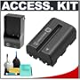 Sony NP-FM500H Rechargeable Battery Pack with Charger and Cleaning Kit for Sony Alpha DSLR-A850, A580, A560, A550, A500 & A450 Digital SLR Camera