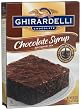 Ghirardelli Chocolate Brownie Mix, Chocolate Syrup, 18.75-Ounce Boxes (Pack of 12)